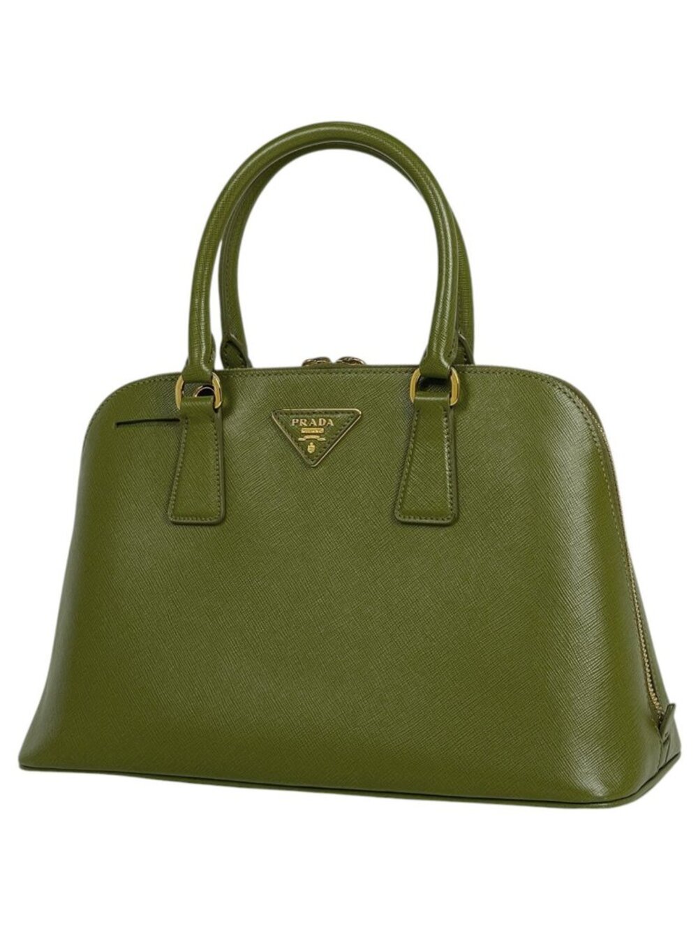 Prada Handbag Saffiano Leather Green
